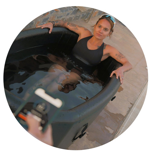 Enjoy a self-led or guided Ice Bath session Stress-Free Service